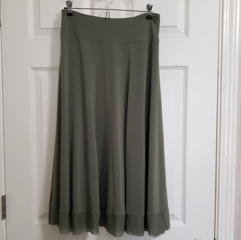 Green Midi Skirt